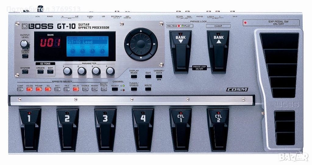 Boss gt 10  процесор за китара, снимка 1