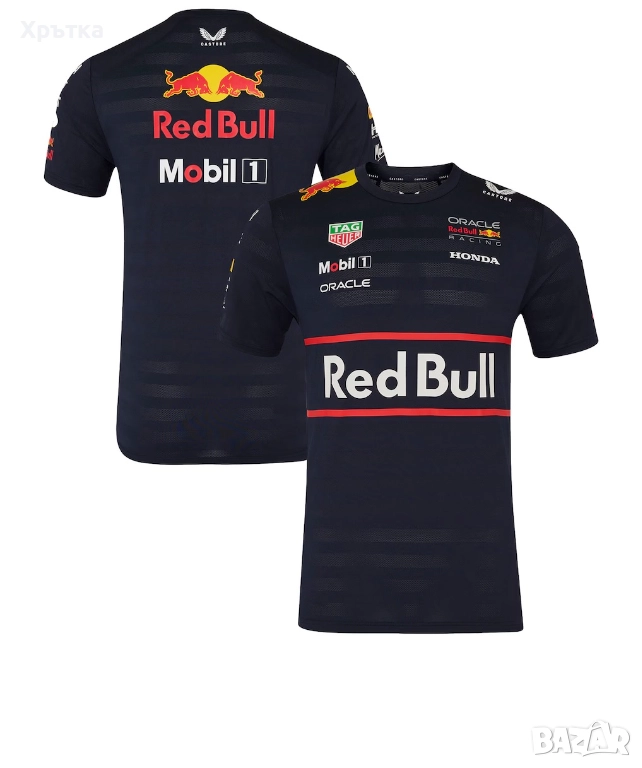 Red Bull Racing F1 Team Set Up T-Shirt - Оригинална мъжка тениска, снимка 1