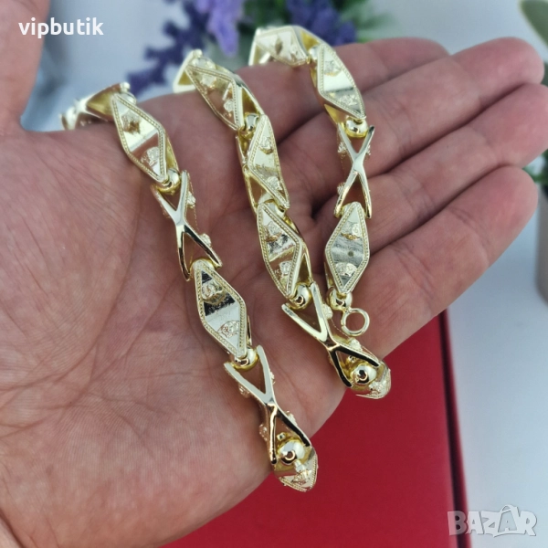 ланци с покритие 14 к, снимка 1