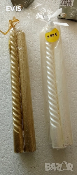 ✨ Френски бутикови Коледни свещи – комплект 4 броя ✨ , снимка 1