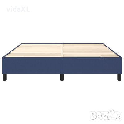 vidaXL Рамка за легло синя 160x200 см плат(SKU:3120876, снимка 1