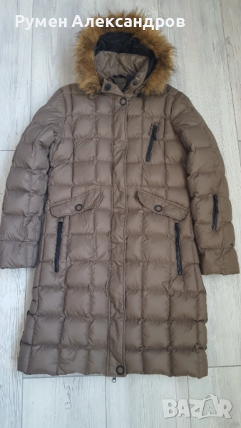 Зимно дълго пухено яке с качулка SKOGSTAD р-р 44-L, снимка 1