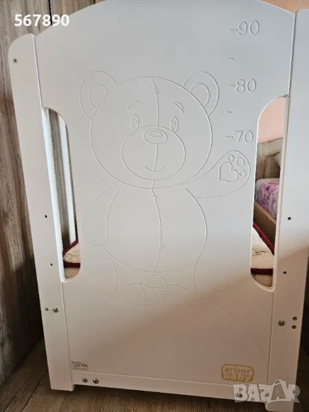 Детско легло Arbor Мече и матрак Pierre Cardin , снимка 1