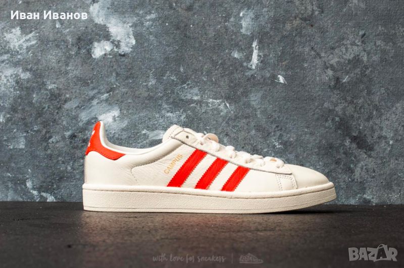 кецове / маратонки ADIDAS CAMPUS CWhite/ Bold Orange/ CWhite  47,5-48, снимка 1