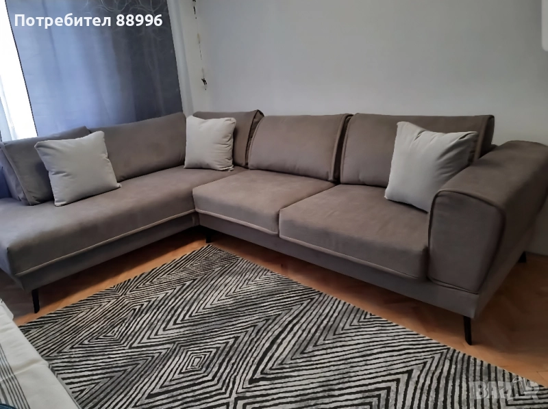 Ъглов разтегателен диван, снимка 1