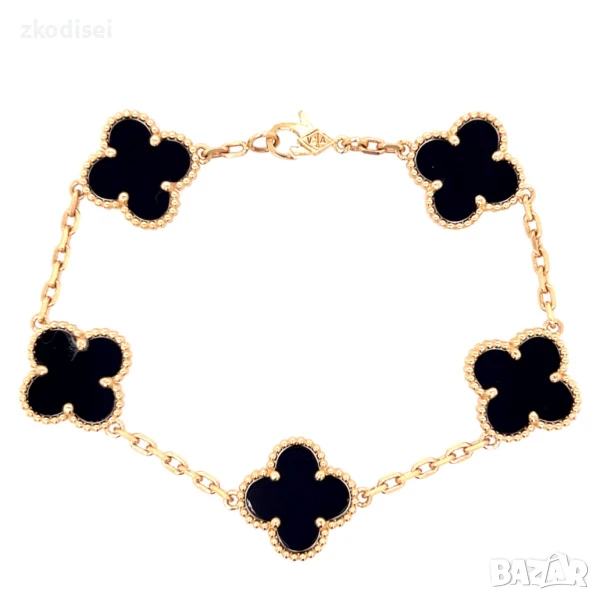 Златна дамска гривна Van Cleef & Arpels 9,64гр. 18,0см. 14кр. проба:585 модел:32108-5, снимка 1