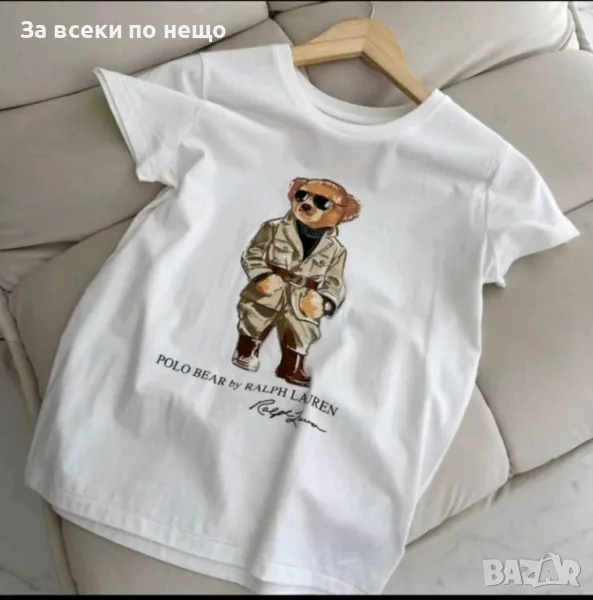 Дамска бяла тениска Ralph Lauren Polo Bear Код A110, снимка 1