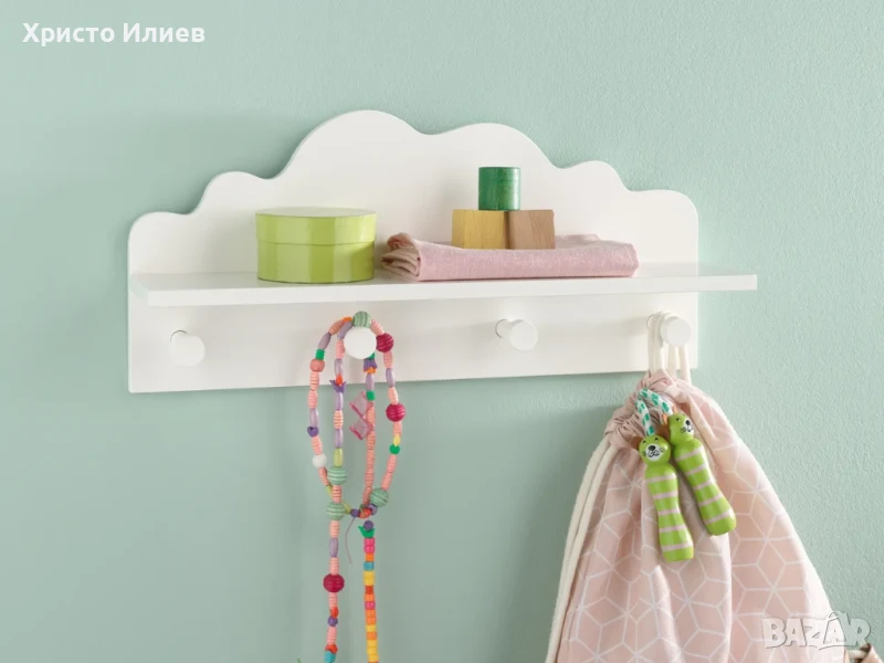 Детска закачалка за стена Облак Син Бял , снимка 1