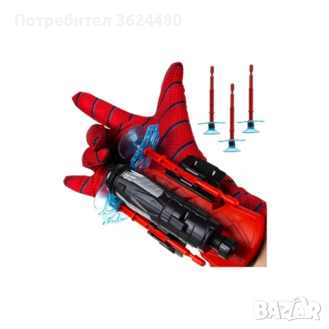Ръкавица Спайдърмен с Фенерче и Стрелички с Вендузи 4818 с ФЕНЕРЧЕ, снимка 10 - Други - 52643977