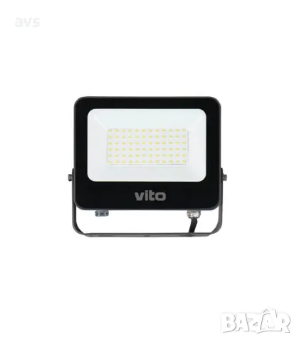 LED прожектор 50W 3000K VITO черен, снимка 1 - Соларни лампи - 48450932