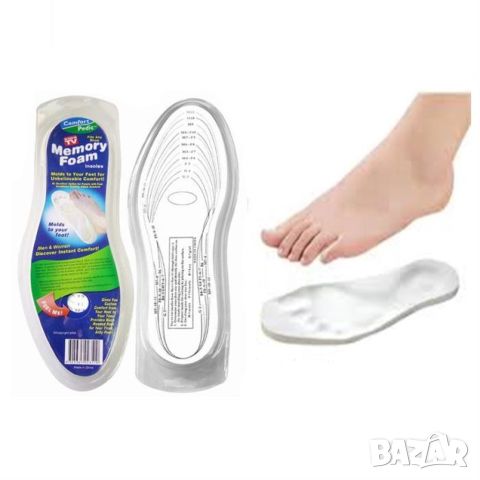 Стелки от мемори пяна Memory Insoles  TV267, снимка 1 - Други - 46754101