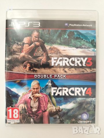 Farcry 3 + Farcry 4 Double pack (2 игри в 1) 45лв. игра за Playstation 3 PS3, снимка 1 - Игри за PlayStation - 45092697