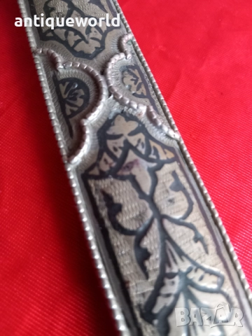 Стара Голяма Черкезка  Кавказка Кама Сребро, Ниело, снимка 4 - Антикварни и старинни предмети - 52488854