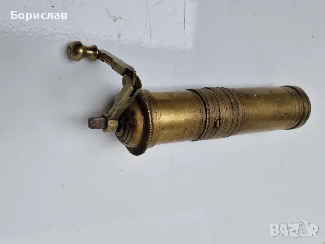 Стара, бронзова мелничка, снимка 4 - Антикварни и старинни предмети - 49679501