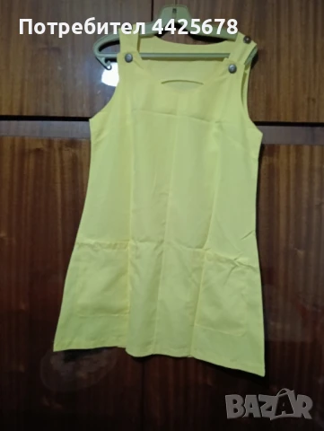 дамска жълта рокля, снимка 4 - Рокли - 51379259