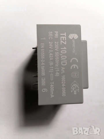 Трансформатор 230в /24в/0,42А