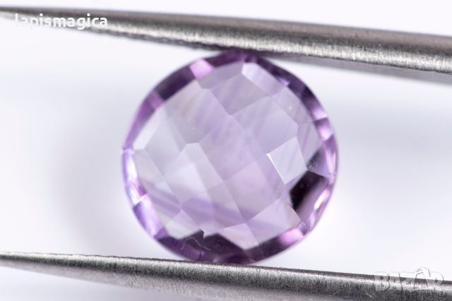 Аметист 2.20ct 8.7mm шахматна шлифовка #5, снимка 1 - Други - 46233198