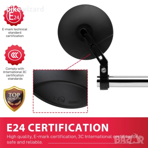 Огледала за мотоциклет 22-25.4 мм НОВИ, снимка 3 - Аксесоари и консумативи - 52250936