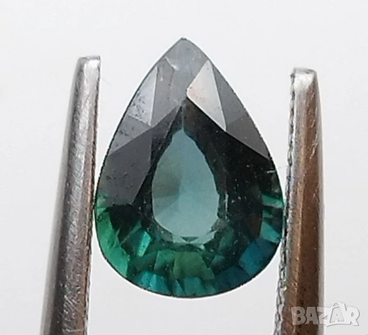 Естествен нетретиран сапфир в зелено-синьо 1.02кт! Сертифициран! Нов!, снимка 7 - Колиета, медальони, синджири - 46526950