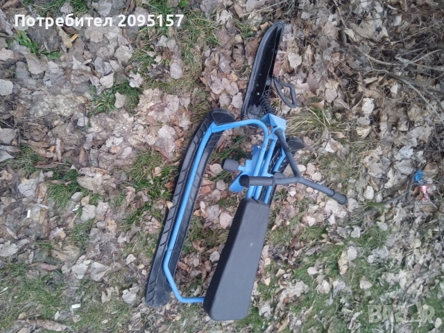 Шейна с кормило и спирачка, снимка 2 - Зимни спортове - 53418217