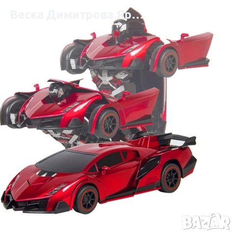 Играчка 2 в 1 робот трансформърс и кола с дистанционно управление, снимка 3 - Коли, камиони, мотори, писти - 52722313