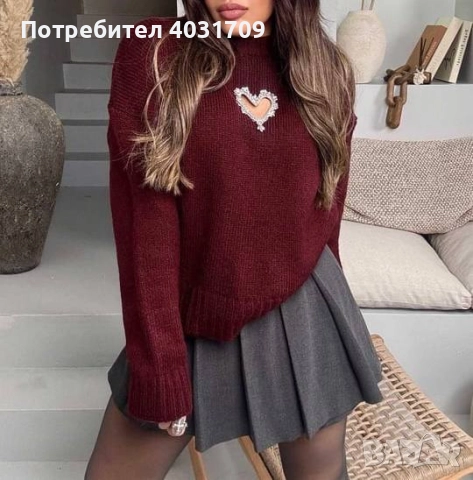 Дамски пуловер , снимка 2 - Блузи с дълъг ръкав и пуловери - 52987200