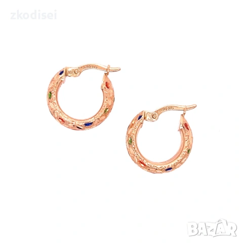 Златни обеци 2,51гр. 14кр. проба:585 модел:36962-1, снимка 2 - Обеци - 53423694