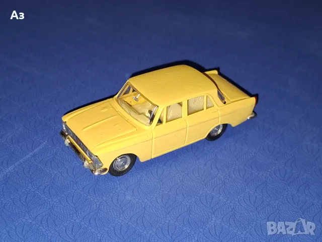 Стар руски метален модел на кола Москвич 408 А1 - 1:43 Сделано в СССР 