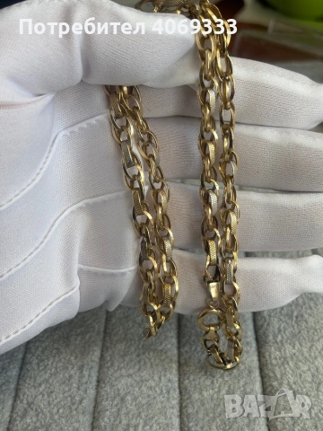 Златно колие 12.2 гр 14к 52см, снимка 7 - Колиета, медальони, синджири - 54172375