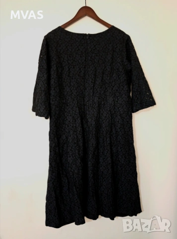 Нова тъмно синя дантелена рокля XL 2XL, снимка 2 - Рокли - 53181903