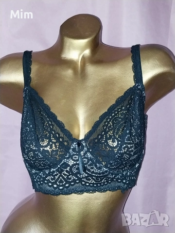 Prima Donna 75 F Черен дантелен сутиен с бежава подплата 