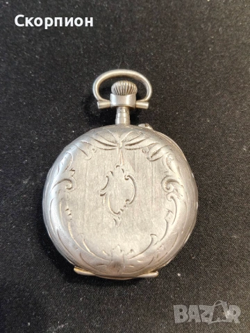 Швейцарски СРЕБЪРЕН джобен часовник - ПРОМОЦИЯ, снимка 3 - Джобни - 46785195