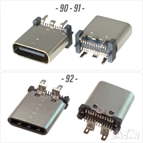 Букса конектор USB Type-C  24 pin ; Waterproof IP67-IP68, снимка 2 - Ремонт на друга електроника - 40051789