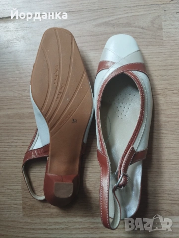 Стилни пролетни/есенни дамски обувки на къс стабилен ток, снимка 4 - Дамски обувки на ток - 54215609