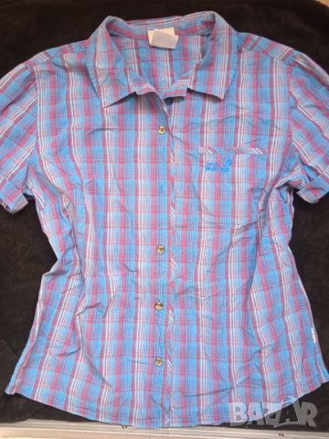 Jack Wolfskin (Organic) 100% оригинална дамска риза с къс ръкав, снимка 3 - Ризи - 46366607