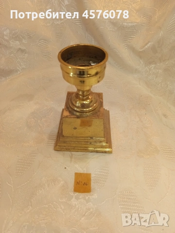 Масивни старинни ръчно изработени свещници, снимка 6 - Антикварни и старинни предмети - 53843946