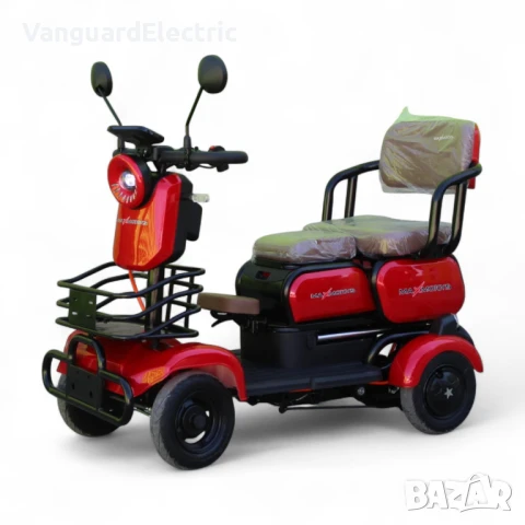 Електрическа четириколка с 3 места Х4 1500W / 48V / 20Ah - Red, снимка 3 - Мотоциклети и мототехника - 51271761