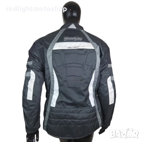 📌 5465 | StreetFun Мъжко текстилно мото яке – размер L / 52 – 180 лв, снимка 4 - Аксесоари и консумативи - 52801955