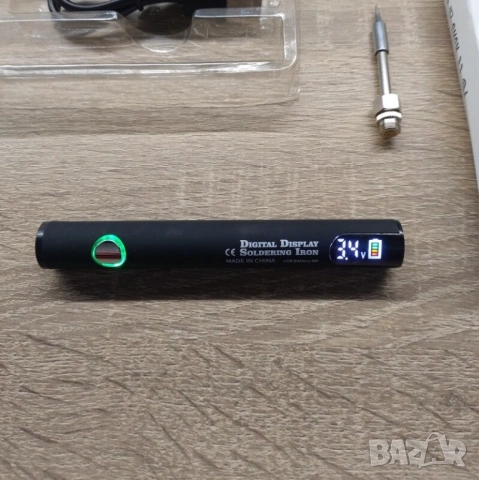 Преносим цифров поялник, регулиране на температурата, USB-C зареждане, снимка 9 - Друга електроника - 53303514