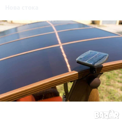 Градинска люлка със слънчеви панели, 200*120*190см, снимка 3 - Градински мебели, декорация  - 54009357