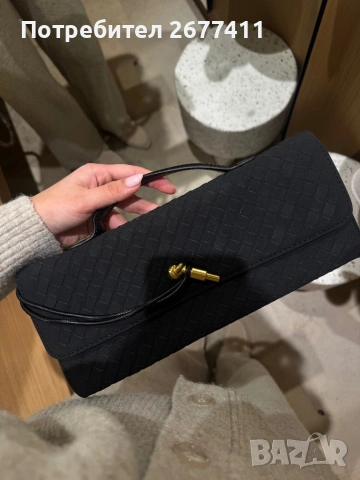 Дамска велирена чанта клъч топ bottega, снимка 2 - Чанти - 53276602