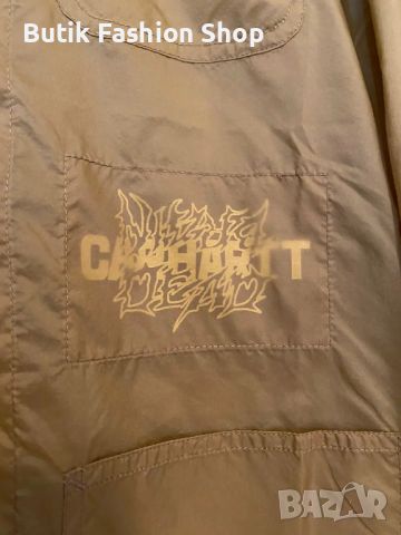 Brain Dead x Carhartt WIP Chore Coat Light Jacket Brown S-M, снимка 9 - Якета - 46789784