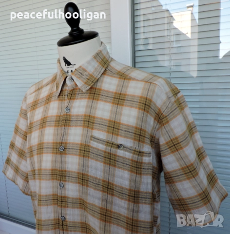 Salewa -страхотна мъжка карирана риза за туризъм с къс ръкав размер XL , снимка 3 - Ризи - 51475487