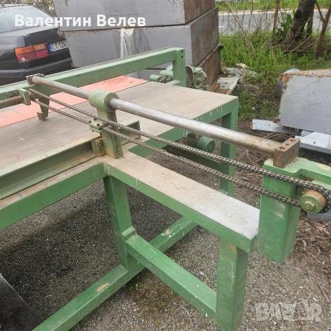 гръцки автоматичен циркуляр с подрезвачи,дължина на ряза 3600мм.ширина на ряза 1200мм., снимка 8 - Други машини и части - 54215501