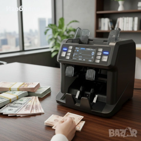 Многовалутна машина за броене на банкноти с детекция за фалшиви банкноти, снимка 2 - Друга електроника - 53726461