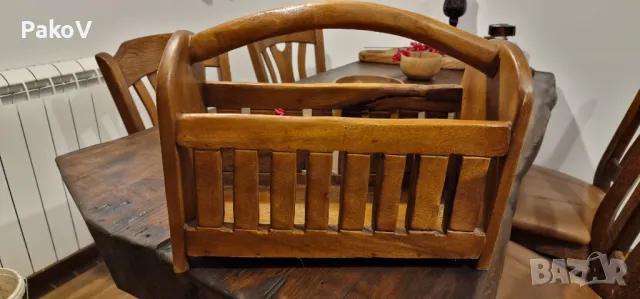 Дърворезба Поставка, снимка 3 - Статуетки - 49715033