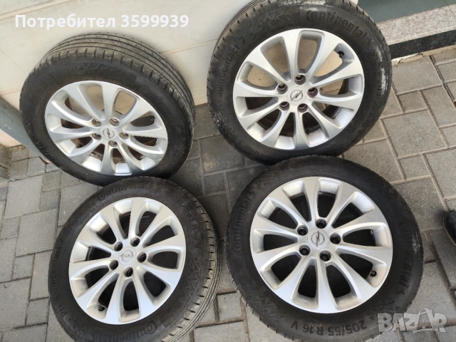 Оригинални алуминиеви джанти с гуми 5/110 R16 Opel, Alfa Romeo, Fiat,Saab , снимка 9 - Гуми и джанти - 53743463