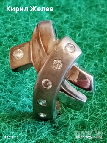 Нестандартен артистичен дизайн сребърен пръстен подходящ за ежедневието или като акцент 52646, снимка 3 - Пръстени - 52961369