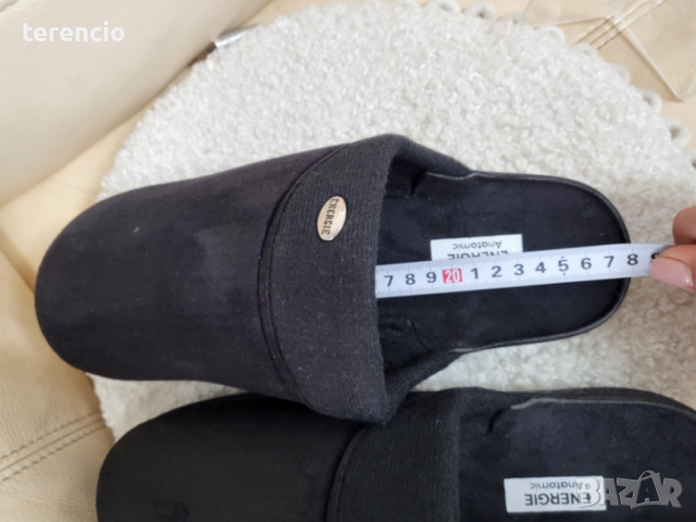 Нови мъжки черни пантофи, снимка 5 - Други - 52623402