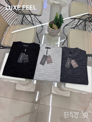 Dolce Gabanna 🔹Мъжка Черна Тениска , снимка 4 - Тениски - 53699382